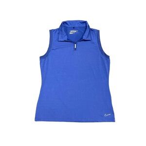 Nike Golf Sleeveless  Polo‎ Women’s Size Large Purple Blue Tour Performance Top